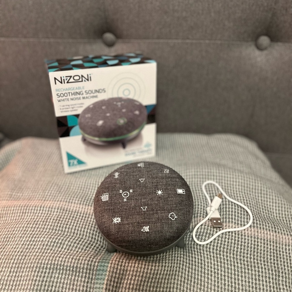 Nizoni Rechargeable Soothing Sounds White Noise Machine